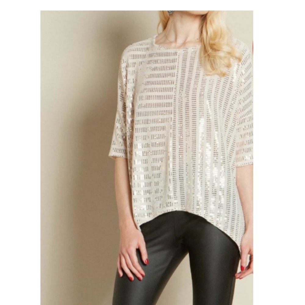 Clara Sunwoo Shimmer Sequin Box Top T91S